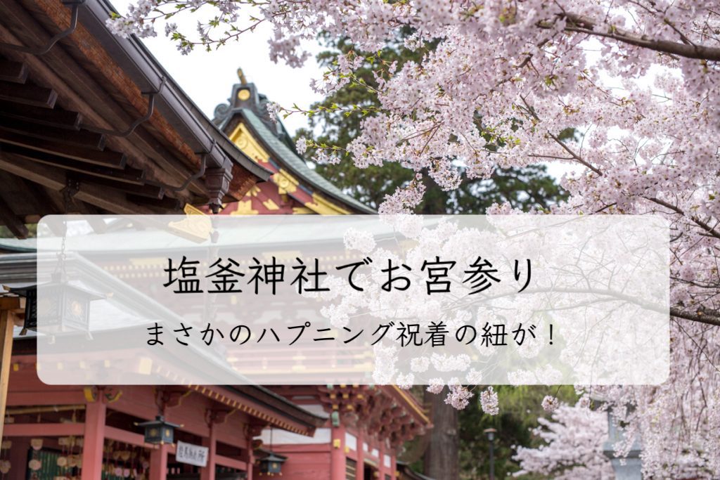 塩竈神社でお宮参り 厄払いしてきた 桜がとても綺麗な4月がおすすめ ぽまいく