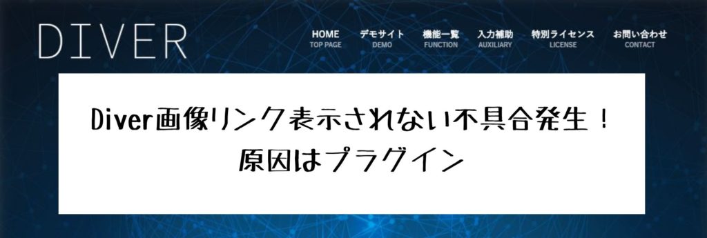 Wordpress有料テーマ Diver 画像リンクが表示されない不具合発生 原因は